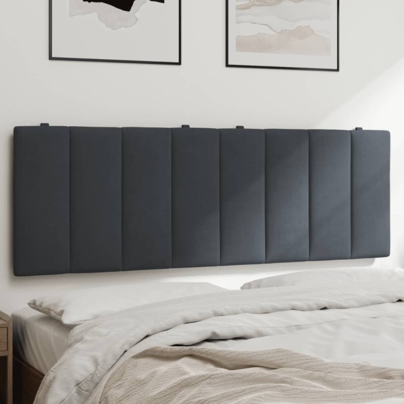 vidaXL Kopfteil-Kissen Dunkelgrau 120 cm Samt