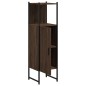 vidaXL Badschrank Braun Eichen-Optik 33x33x120,5 cm Holzwerkstoff vidaXL Badschrank Braun Eichen-Optik 33x33x120,5 cm Holzwerkstoff