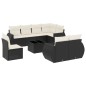 vidaXL 9-tlg. Garten-Sofagarnitur mit Kissen Schwarz Poly Rattan vidaXL 9-tlg. Garten-Sofagarnitur mit Kissen Schwarz Poly Rattan