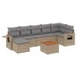 vidaXL 8-tlg. Garten-Sofagarnitur mit Kissen Beige Poly Rattan vidaXL 8-tlg. Garten-Sofagarnitur mit Kissen Beige Poly Rattan