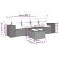 vidaXL 5-tlg. Garten-Sofagarnitur mit Kissen Beige Poly Rattan vidaXL 5-tlg. Garten-Sofagarnitur mit Kissen Beige Poly Rattan
