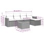 vidaXL 6-tlg. Garten-Sofagarnitur mit Kissen Grau Poly Rattan vidaXL 6-tlg. Garten-Sofagarnitur mit Kissen Grau Poly Rattan