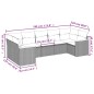 vidaXL 7-tlg. Garten-Sofagarnitur mit Kissen Schwarz Poly Rattan vidaXL 7-tlg. Garten-Sofagarnitur mit Kissen Schwarz Poly Rattan