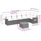 vidaXL 7-tlg. Garten-Sofagarnitur mit Kissen Beige Poly Rattan vidaXL 7-tlg. Garten-Sofagarnitur mit Kissen Beige Poly Rattan