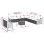 vidaXL 12-tlg. Garten-Sofagarnitur mit Kissen Beige Poly Rattan vidaXL 12-tlg. Garten-Sofagarnitur mit Kissen Beige Poly Rattan