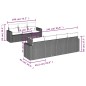 vidaXL 8-tlg. Garten-Sofagarnitur mit Kissen Beige Poly Rattan vidaXL 8-tlg. Garten-Sofagarnitur mit Kissen Beige Poly Rattan