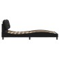 vidaXL Bettgestell mit Kopfteil Schwarz 90x200 cm Kunstleder vidaXL Bettgestell mit Kopfteil Schwarz 90x200 cm Kunstleder