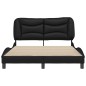 vidaXL Bettgestell mit Kopfteil Schwarz 120x200 cm Kunstleder vidaXL Bettgestell mit Kopfteil Schwarz 120x200 cm Kunstleder