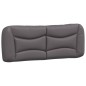 vidaXL Bettgestell mit Kopfteil Grau 140x200 cm Kunstleder vidaXL Bettgestell mit Kopfteil Grau 140x200 cm Kunstleder