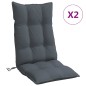 vidaXL Hochlehner-Auflagen 2 Stk. Anthrazit Oxford-Gewebe vidaXL Hochlehner-Auflagen 2 Stk. Anthrazit Oxford-Gewebe