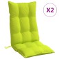 vidaXL Hochlehner-Auflagen 2 Stk. Neongrün Oxford-Gewebe vidaXL Hochlehner-Auflagen 2 Stk. Neongrün Oxford-Gewebe