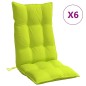 vidaXL Hochlehner-Auflagen 6 Stk. Neongrün Oxford-Gewebe vidaXL Hochlehner-Auflagen 6 Stk. Neongrün Oxford-Gewebe