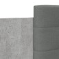 vidaXL Bettgestell mit Kopfteil und LED-Leuchten Betongrau 180x200 cm vidaXL Bettgestell mit Kopfteil und LED-Leuchten Betongrau 180x200 cm