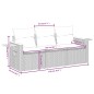 vidaXL 3-tlg. Garten-Sofagarnitur mit Kissen Schwarz Poly Rattan vidaXL 3-tlg. Garten-Sofagarnitur mit Kissen Schwarz Poly Rattan