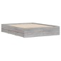 vidaXL Bettgestell mit Schubladen Grau Sonoma 140x200 cm Holzwerkstoff vidaXL Bettgestell mit Schubladen Grau Sonoma 140x200 cm Holzwerkstoff
