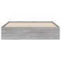 vidaXL Bettgestell mit Schubladen Grau Sonoma 140x200 cm Holzwerkstoff vidaXL Bettgestell mit Schubladen Grau Sonoma 140x200 cm Holzwerkstoff