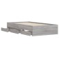vidaXL Bettgestell mit Schubladen Grau Sonoma 90x200 cm Holzwerkstoff vidaXL Bettgestell mit Schubladen Grau Sonoma 90x200 cm Holzwerkstoff