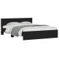 vidaXL Bettgestell mit Kopfteil und LED-Beleuchtung Schwarz 160x200 cm vidaXL Bettgestell mit Kopfteil und LED-Beleuchtung Schwarz 160x200 cm