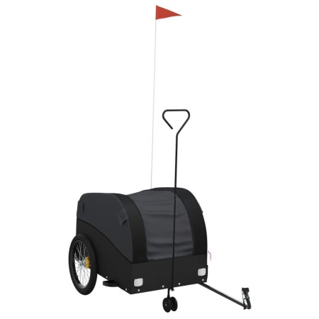 vidaXL Fahrradanhänger Schwarz 45 kg Eisen