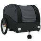 vidaXL Fahrradanhänger Schwarz 45 kg Eisen vidaXL Fahrradanhänger Schwarz 45 kg Eisen