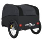 vidaXL Fahrradanhänger Schwarz 45 kg Eisen vidaXL Fahrradanhänger Schwarz 45 kg Eisen