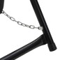 vidaXL Schlauchwagen 48 cm 45 kg Schwarz Pulverbeschichteter Stahl vidaXL Schlauchwagen 48 cm 45 kg Schwarz Pulverbeschichteter Stahl