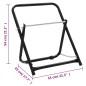 vidaXL Schlauchwagen 48 cm 45 kg Schwarz Pulverbeschichteter Stahl vidaXL Schlauchwagen 48 cm 45 kg Schwarz Pulverbeschichteter Stahl