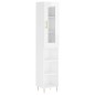 vidaXL Highboard Hochglanz-Weiß 34,5x34x180 cm Holzwerkstoff vidaXL Highboard Hochglanz-Weiß 34,5x34x180 cm Holzwerkstoff