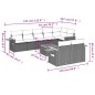 vidaXL 9-tlg. Garten-Sofagarnitur mit Kissen Beige Poly Rattan vidaXL 9-tlg. Garten-Sofagarnitur mit Kissen Beige Poly Rattan
