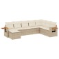 vidaXL 8-tlg. Garten-Sofagarnitur mit Kissen Beige Poly Rattan vidaXL 8-tlg. Garten-Sofagarnitur mit Kissen Beige Poly Rattan