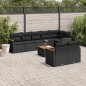 vidaXL 9-tlg. Garten-Sofagarnitur mit Kissen Schwarz Poly Rattan vidaXL 9-tlg. Garten-Sofagarnitur mit Kissen Schwarz Poly Rattan