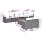 vidaXL 9-tlg. Garten-Sofagarnitur mit Kissen Schwarz Poly Rattan vidaXL 9-tlg. Garten-Sofagarnitur mit Kissen Schwarz Poly Rattan