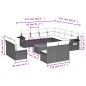 vidaXL 12-tlg. Garten-Sofagarnitur mit Kissen Schwarz Poly Rattan vidaXL 12-tlg. Garten-Sofagarnitur mit Kissen Schwarz Poly Rattan
