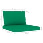 vidaXL 3-Sitzer-Gartensofa mit Grünen Kissen vidaXL 3-Sitzer-Gartensofa mit Grünen Kissen