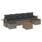 vidaXL 8-tlg. Garten-Sofagarnitur mit Kissen Grau Poly Rattan vidaXL 8-tlg. Garten-Sofagarnitur mit Kissen Grau Poly Rattan