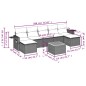 vidaXL 8-tlg. Garten-Sofagarnitur mit Kissen Grau Poly Rattan vidaXL 8-tlg. Garten-Sofagarnitur mit Kissen Grau Poly Rattan