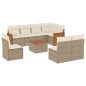 vidaXL 9-tlg. Garten-Sofagarnitur mit Kissen Beige Poly Rattan vidaXL 9-tlg. Garten-Sofagarnitur mit Kissen Beige Poly Rattan