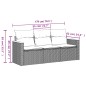 vidaXL 3-tlg. Garten-Sofagarnitur mit Kissen Beige Poly Rattan vidaXL 3-tlg. Garten-Sofagarnitur mit Kissen Beige Poly Rattan