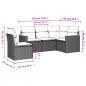 vidaXL 5-tlg. Garten-Sofagarnitur mit Kissen Beige Poly Rattan vidaXL 5-tlg. Garten-Sofagarnitur mit Kissen Beige Poly Rattan