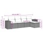 vidaXL 5-tlg. Garten-Sofagarnitur mit Kissen Beige Poly Rattan vidaXL 5-tlg. Garten-Sofagarnitur mit Kissen Beige Poly Rattan