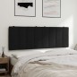 vidaXL Kopfteil-Kissen Schwarz 120 cm Samt