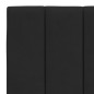 vidaXL Kopfteil-Kissen Schwarz 120 cm Samt