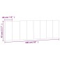vidaXL Kopfteil-Kissen Rosa 160 cm Samt vidaXL Kopfteil-Kissen Rosa 160 cm Samt