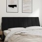 vidaXL Kopfteil-Kissen Schwarz 160 cm Samt