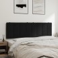 vidaXL Kopfteil-Kissen Schwarz 160 cm Samt