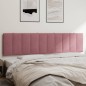 vidaXL Kopfteil-Kissen Rosa 200 cm Samt