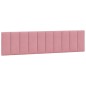 vidaXL Kopfteil-Kissen Rosa 200 cm Samt