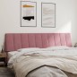 vidaXL Kopfteil-Kissen Rosa 200 cm Samt