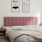vidaXL Kopfteil-Kissen Rosa 200 cm Samt