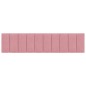 vidaXL Kopfteil-Kissen Rosa 200 cm Samt